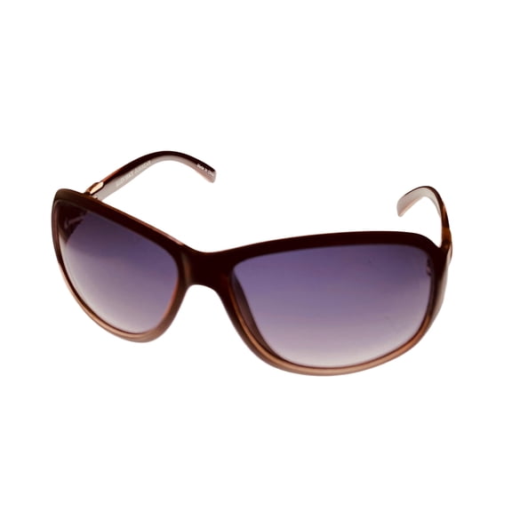 Ellen Tracy Womens Sunglass Crystal Brown Soft Rectangle Gradient Lens 526 1