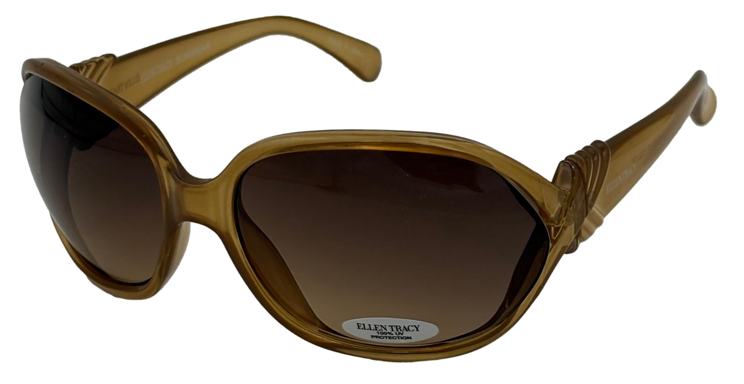 Ellen Tracy Womens Sunglass ET 531 3 Plastic Rectangle Honey  display picture 2