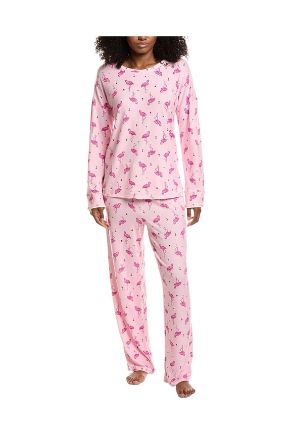 womens 2pc Pajama Set, s, Pink