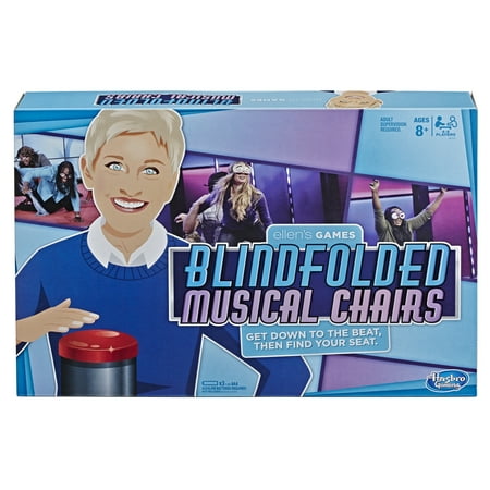 Ellen's Games Blindfolded Musical Chairs Game, 4-6 Players