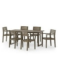 thumbnail image 1 of Ellendale Acacia Wood Outdoor 7 Piece Dining Set, Gray, 1 of 13