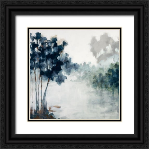 Ellens, Jacqueline 20x20 Black Ornate Wood Framed with Double Matting Museum Art Print Titled - Soft Winter Light