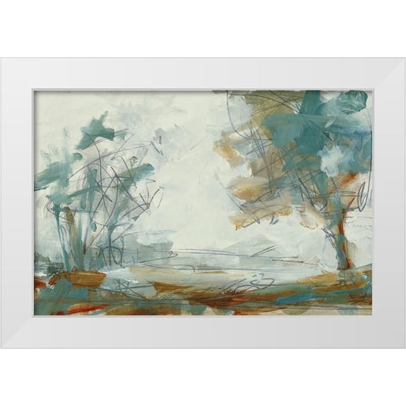 Ellens, Jacqueline 24x17 White Modern Wood Framed Museum Art Print Titled - Backroads III