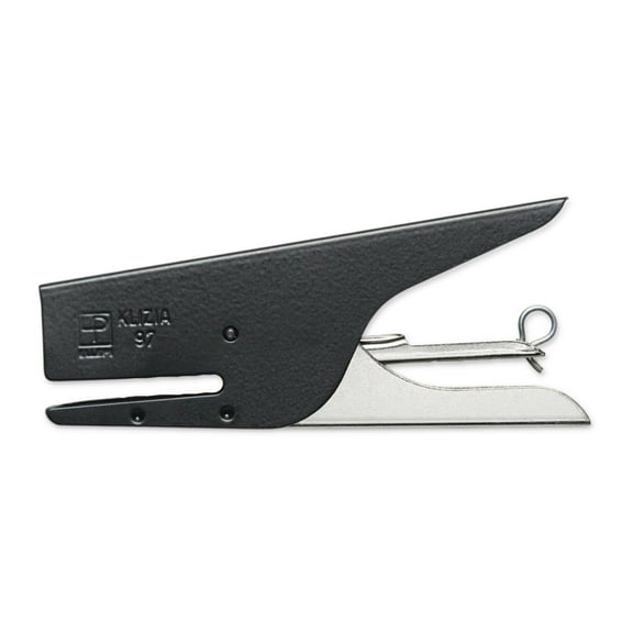 Ellepi Klizia 97 Stapler with Staples: Silver Handle (Matte Black)