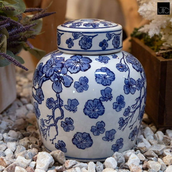 Ellery Ceramic Chinoiserie Ginger Jar