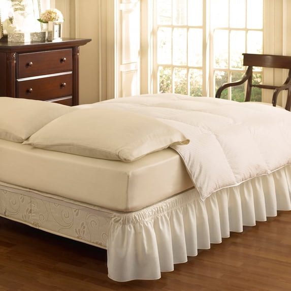 Ellery Holdings EasyFit Wrap Around Solid Ruffled Bed Skirt