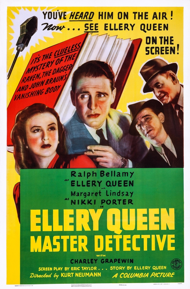 Ellery Queen Master Detective U Canvas Art - (11 x 17)