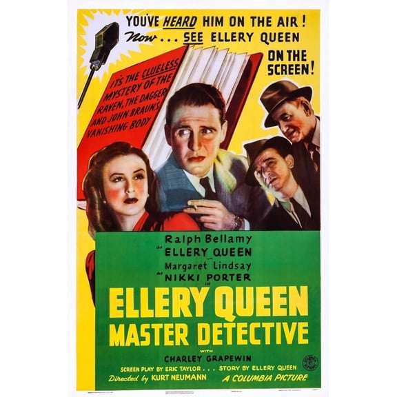 Ellery Queen Master Detective U Movie Poster Masterprint