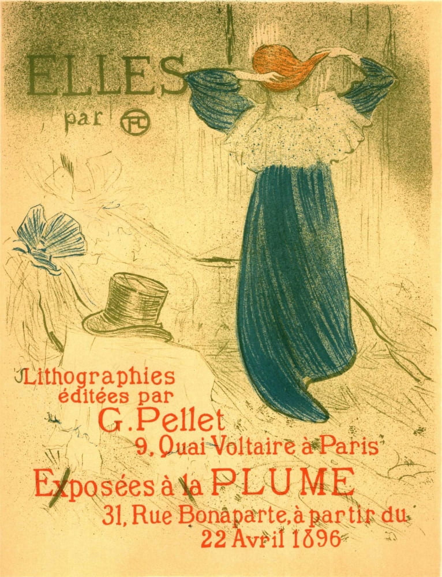 Elles Canvas Art - H de Toulouse-Lautrec (18 x 24)