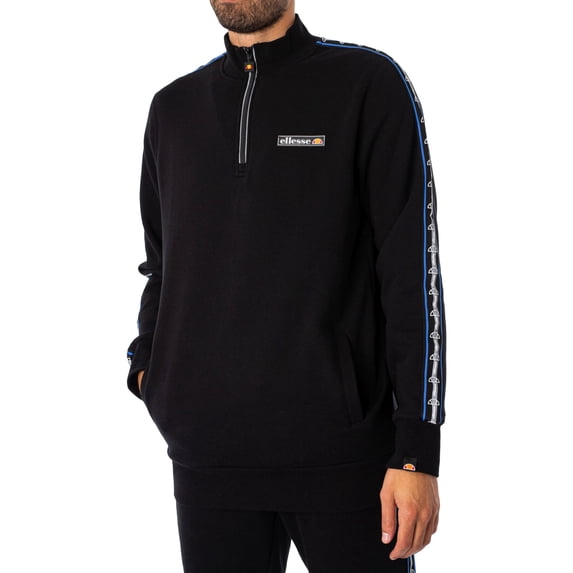 Ellesse Chimenco 1/2 Zip Track Jacket, Black