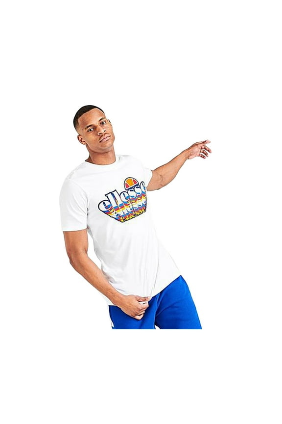 Classic Script Logo Mens Active Shirts & Tees Size M, Color: White/Blue/Red/Orange