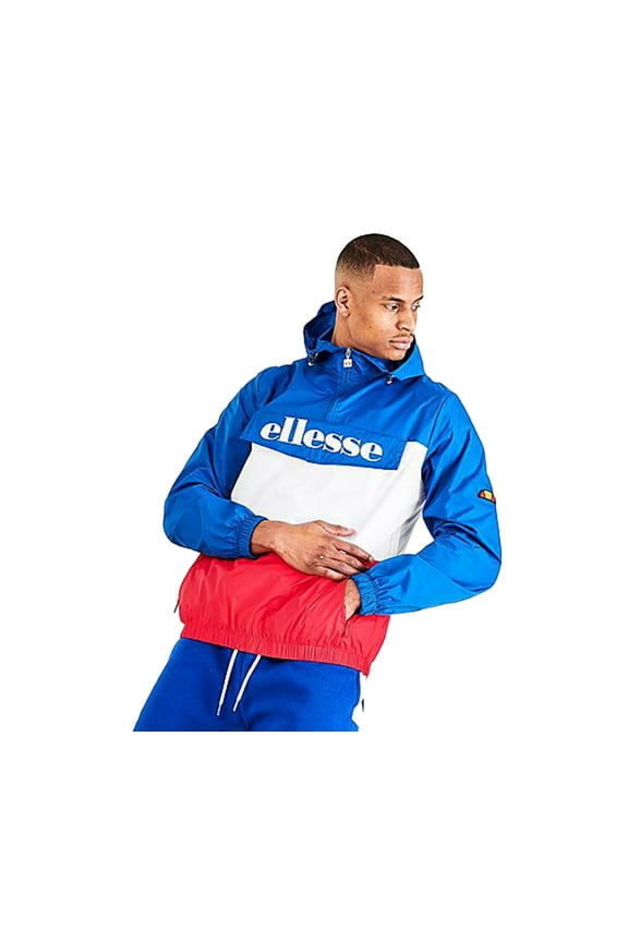 Domani Half-Zip Mens Jackets Size L, Color: Blue/White/Red
