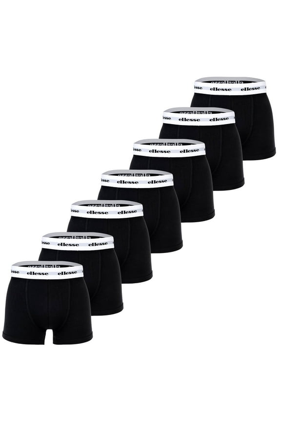 Men Boxer Shorts Cotton Black S