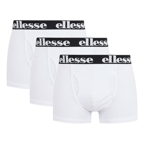 Ellesse Men Boxer Shorts Cotton White L