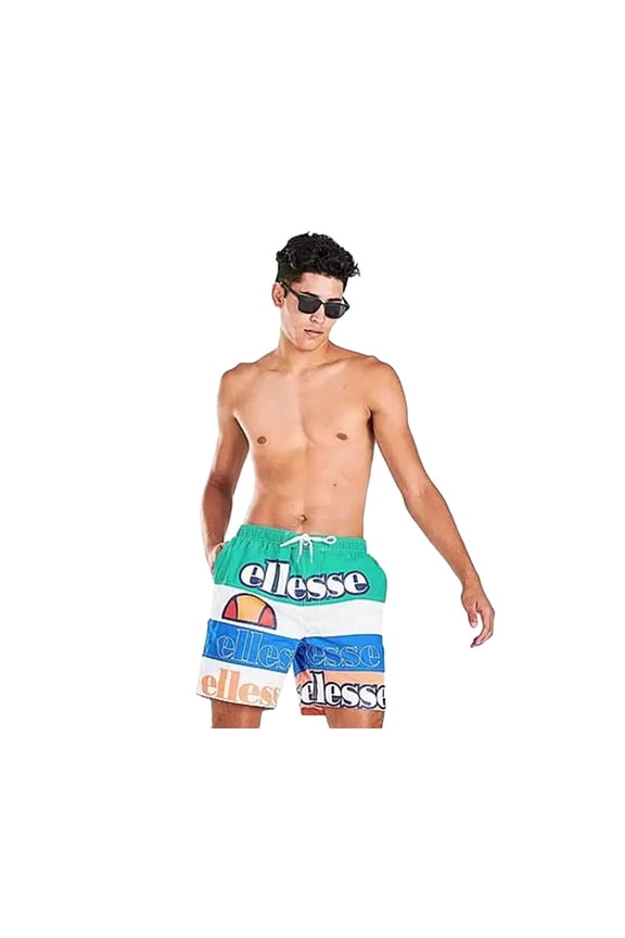 Motion Swim Mens Swimwear Size M, Color: Teal/White/Blue