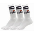 thumbnail image 1 of Ellesse Pullo 3 Pairs Crew  Mens Socks Size 5-9, Color: White/Black, 1 of 2