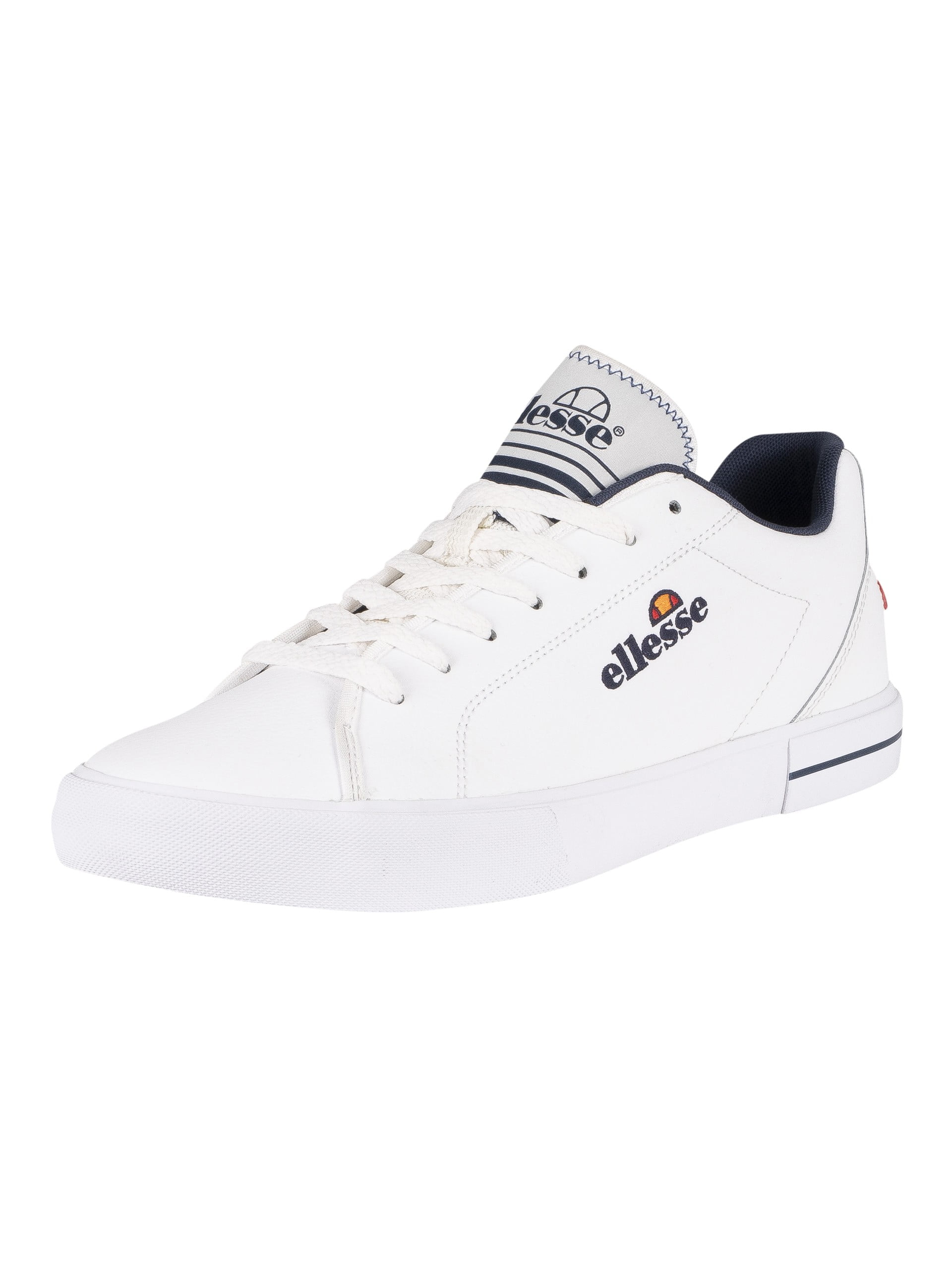 Ellesse Taggia Leather Trainers, White Walmart Business Supplies