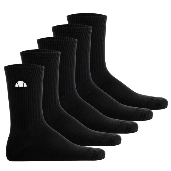 Ellesse Unisex Socks Cotton Black 37-42,5 (Uk 4-8)