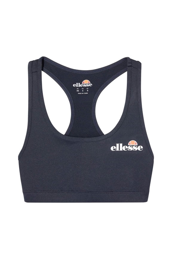 Women's Bra Top Sostino - Bustier, Racerback, Logo Print Navy 2Xs (Xx-Small)