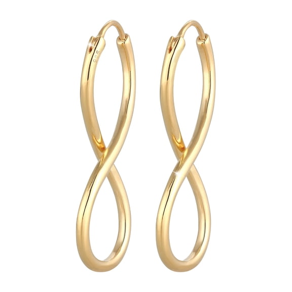 Elli by Julie & Grace 18K Gold Plated Infinity Hoop Earrings