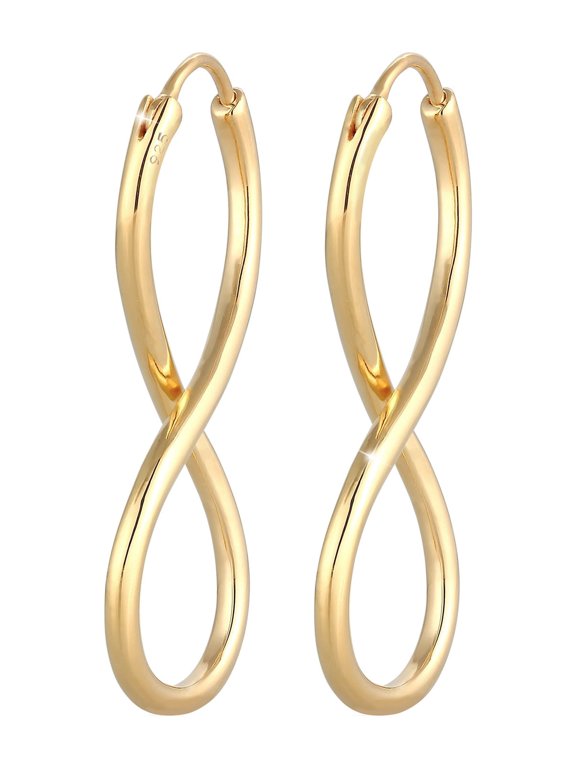 Elli by Julie & Grace 18K Gold Plated Infinity Hoop Earrings