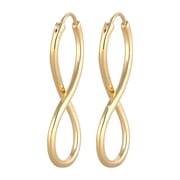 Elli by Julie & Grace 18K Gold Plated Infinity Hoop Earrings