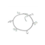 Elli by Julie & Grace Cross Heart Anchor Bracelet For Women from 6.30 Inches
