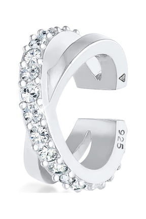 Elli by Julie & Grace Crystal Ear Cuff Earring 925 Silver For Women