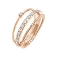 thumbnail image 1 of Elli by Julie & Grace Crystals Stacking Ring Eet of 3 925 silver 18K Rosegold, 1 of 5