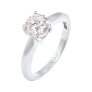 Elli by Julie & Grace Cubic Zirconia Solitaire Engagement Anniversary Ring