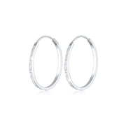 Elli by Julie & Grace Hoop Earrings with Enamel 925 Silver for Women