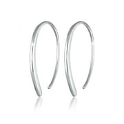 Elli by Julie & Grace Open Oval Hoop Earring 925 Silver For Women