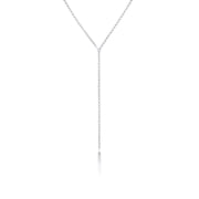 Elli by Julie & Grace Women 16" Bar Drop Pendant Y Necklace 925 Silver