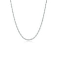 thumbnail image 1 of Elli by Julie & Grace Women 16" Rope Chain Necklace 925 Silver, 1 of 7