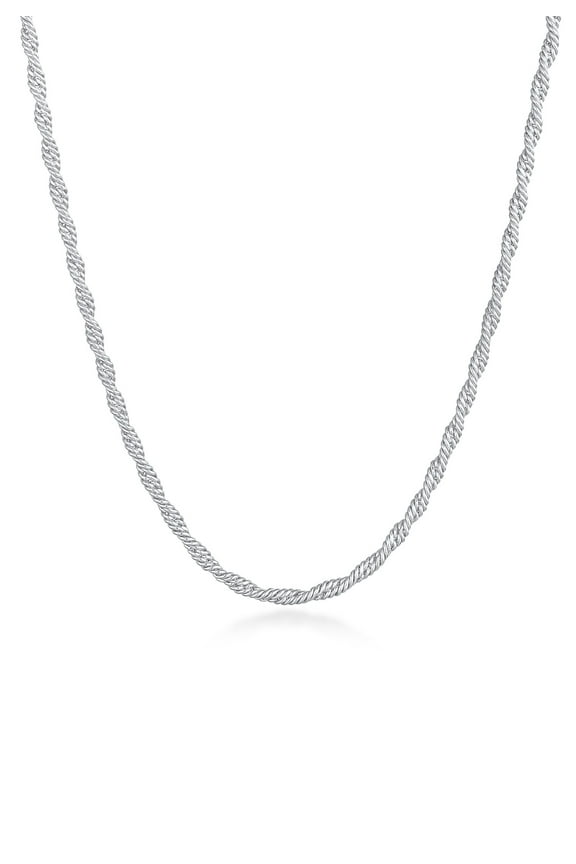 Elli by Julie & Grace Women 16" Rope Chain Necklace 925 Silver