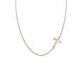 thumbnail image 1 of Elli by Julie & Grace Women 18" Cross Pendant Necklace 18K Rosegold 925 Silver, 1 of 7
