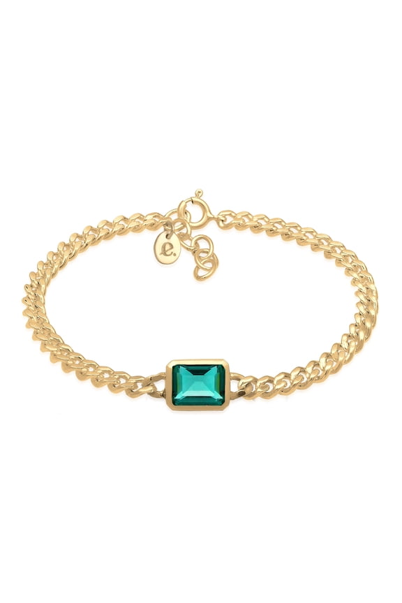 Elli by Julie & Grace Women 18K Gold Plated Charm Bracelet, 6.30 Inches