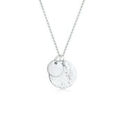 Elli by Julie & Grace Women Irregular Coin Necklaces 925 Silver