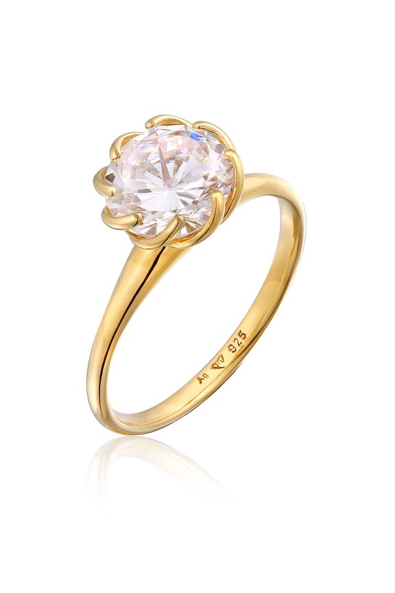 Elli by Julie & Grace Women's Cubic Zirconia Engagement Ring 925 Silver