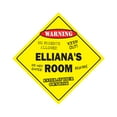 thumbnail image 1 of Elliana's Room Sign Crossing Zone Xing | Indoor/Outdoor | 14" Tall kids bedroom decor door children's name boy girl, 1 of 5
