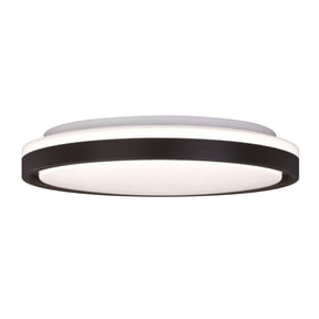 Ellie 16.25-in W Integrated LED Bronze Contemporary Flush Mount Ceiling Light Fixture