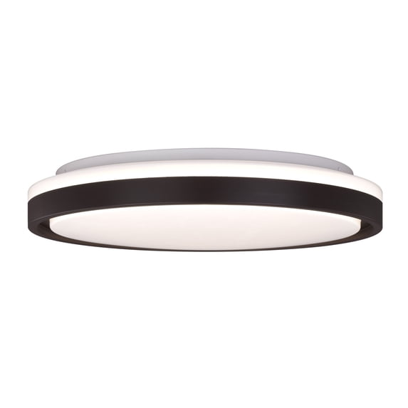 Ellie 16.25-in W Integrated LED Bronze Contemporary Flush Mount Ceiling Light Fixture