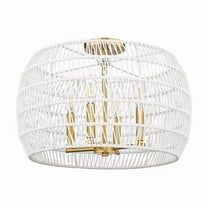 Wry Lighting Ellie 4-light Semi-Flush Mount in Modern Brushed Gold