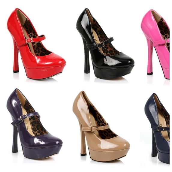 Ellie 633-Payton Women Sexy 6" Stiletto High Heel Platform Mary Jane Fetish Pump