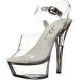thumbnail image 1 of Ellie Brook Womens Clear Open Toe Platform Shoe - Size 6, 1 of 6