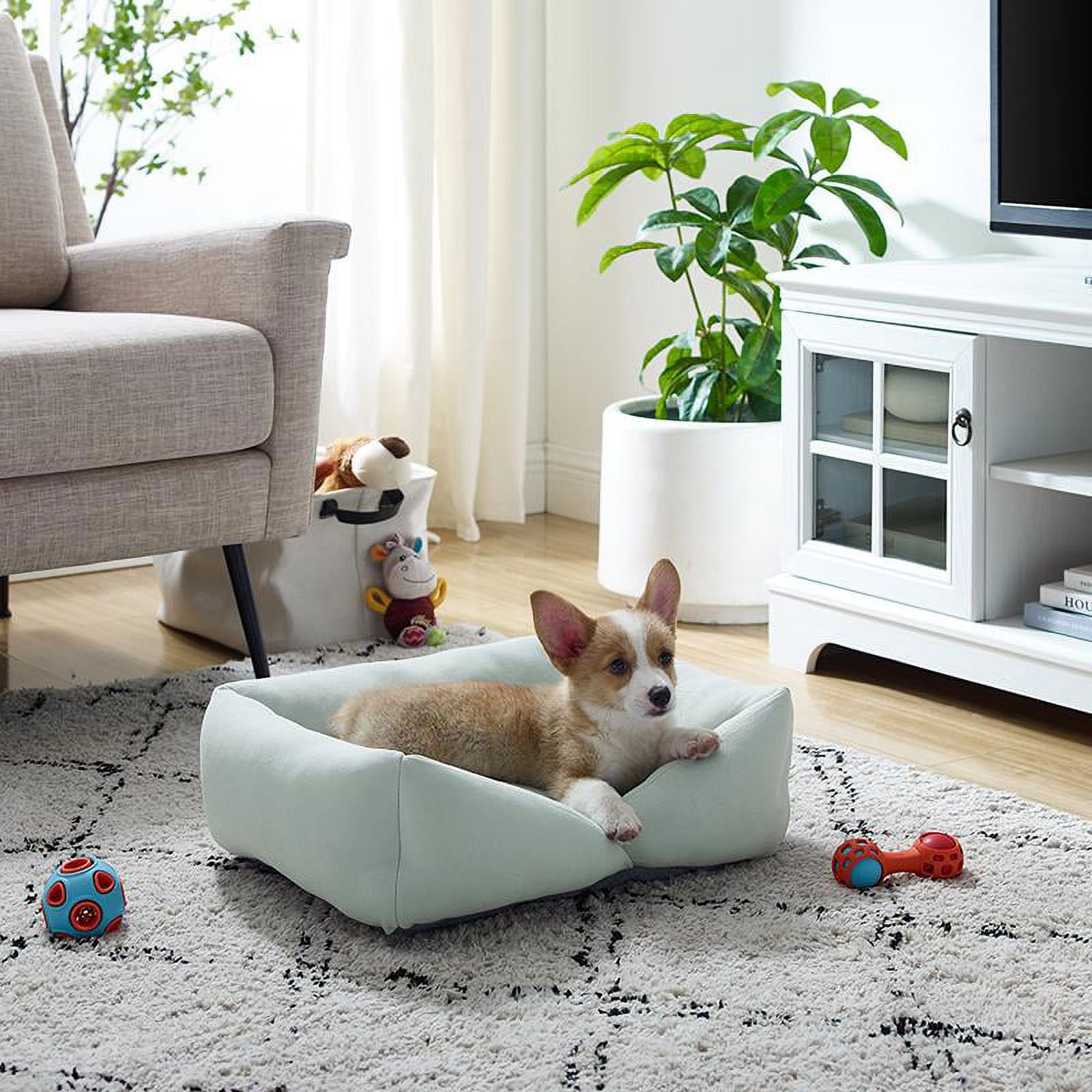 Sam s Pets Ellie Dog Bed Light Blue Small Walmart Sam s Pets Ellie Dog Bed Light Blue Small Walmart