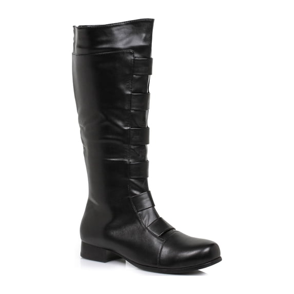 Ellie Men's Shoes Riding Boots Knee High, Round Toe Black