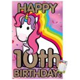 thumbnail image 1 of Ellie Ripberger Unicorn - Happy 10th Birthday Wall Poster, 14.725" x 22.375", 1 of 3