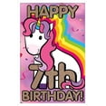 thumbnail image 1 of Ellie Ripberger Unicorn - Happy 7th Birthday Wall Poster, 22.375" x 34", Framed, 1 of 3