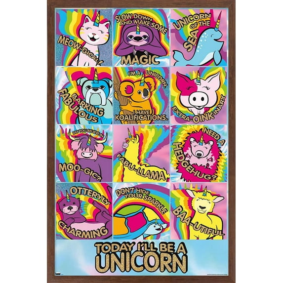 Ellie Ripberger - Unicreatures Wall Poster, 14.725" x 22.375", Framed